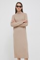 Φόρεμα United Colors of Benetton με ελαστάν μπεζ 1235DV015.994