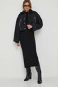United Colors of Benetton rochie din lana 1044DV014.100 negru AW23