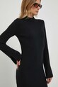 United Colors of Benetton rochie din lana negru 1044DV014.100