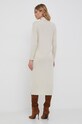 Сукня з домішкою шовку United Colors of Benetton бежевий 109V3V003.60E