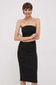 Φόρεμα τζιν Sisley 4FRTLV05B.800 μαύρο AW23