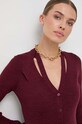 Haljina s primjesom vune BOSS crvena 50493826