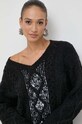 Pinko sukienka wełniana czarny 102116.A1A6