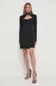 Moschino Jeans rochie din amestec de lana 0413.8768 negru AW23