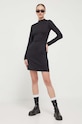 HUGO sukienka bawełniana 50499219 czarny AW23