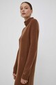 Tommy Hilfiger gyapjú ruha WW0WW39925 barna