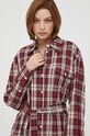 Šaty Tommy Hilfiger burgundské WW0WW40361