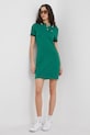 Lacoste rochie din bumbac EF1676 verde AW23