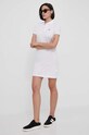 Хлопковое платье Lacoste EF7767 белый SS24
