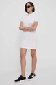 Lacoste vestito in cotone bianco