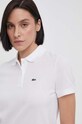 Хлопковое платье Lacoste белый EF7767