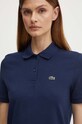Bavlněné šaty Lacoste námořnická modř EF7767