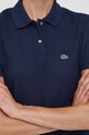 Βαμβακερό φόρεμα Lacoste EF7767 σκούρο μπλε