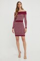 Šaty Marciano Guess 3BGK0F.5751Z burgundské AW23