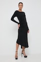 Odzież Patrizia Pepe sukienka 2A2626.J113 czarny