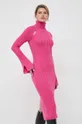 Μάλλινο φόρεμα Patrizia Pepe ροζ