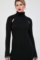 Patrizia Pepe sukienka wełniana czarny 2A2640.K9O3A