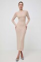 Φόρεμα Bardot μπεζ 58832DB.NUDE