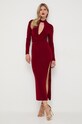 Bardot sukienka bordowy 58856DB.BURGUNDY