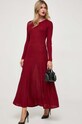Bardot sukienka bordowy 58878DB.BURGUNDY