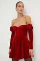 červená Šaty Bardot