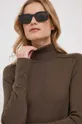 коричневый Шерстяное платье Calvin Klein
