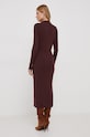 Odzież Calvin Klein sukienka z domieszką wełny K20K206021 bordowy