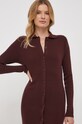 Calvin Klein sukienka z domieszką wełny bordowy K20K206021