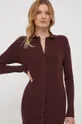 burgundia Calvin Klein ruha gyapjú keverékből
