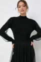 nero Twinset vestito con aggiunta di lana