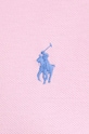 Βαμβακερό φόρεμα Polo Ralph Lauren 211799490 ροζ