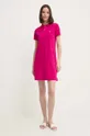 Bavlnené šaty Polo Ralph Lauren ružová