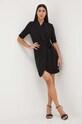 Morgan rochie RCLIP.F.NOIR negru AW23