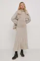 бежевый Шерстяное платье Polo Ralph Lauren