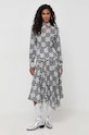 Karl Lagerfeld sukienka jedwabna 236W1301 czarny AW23