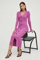 Karl Lagerfeld sukienka 236W1308 fioletowy AW23