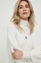 Bavlnené šaty Calvin Klein Jeans béžová J20J221992
