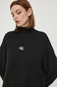 Βαμβακερό φόρεμα Calvin Klein Jeans μαύρο J20J221992