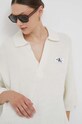 Calvin Klein Jeans sukienka wełniana biały J20J222280