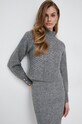 Haljina i pulover s primjesom vune Morgan siva RMAILY.GRIS.ANTHRACITE