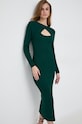 Рокля Morgan трикотаж зелен RMARLA.SAPIN