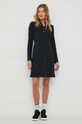 Βαμβακερό φόρεμα Gant 4201305 μαύρο AW23