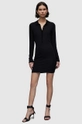 AllSaints rochie WD014Z HOLLY DRESS negru WD014Z