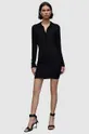 čierna Šaty AllSaints WD014Z HOLLY DRESS