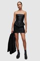 AllSaints sukienka skórzana WL068Z CASSIE LEA RUFFLE DR WL068Z