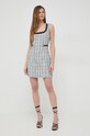 Guess sukienka z domieszką wełny TOSCA W4RK16.WFWV2 czarny SS24