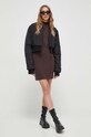 Superdry rochie W8011536A.1DN maro AW23