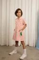 roza Dječja pamučna haljina Mini Rodini Za djevojčice