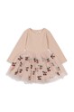 Konges Sløjd sukienka dziecięca rozkloszowany różowy KS6207