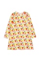 Mini Rodini rochie fete 2375010300 galben AW23